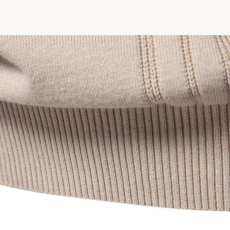 Strickpullover mit strukturiertem Rundhalsausschnitt für Männer