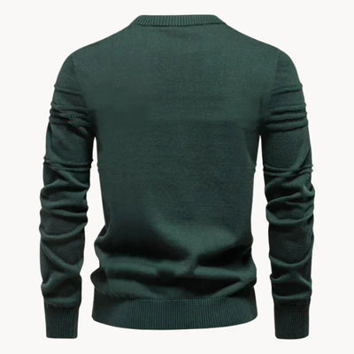 Strickpullover mit strukturiertem Rundhalsausschnitt für Männer