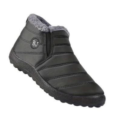 Winterschuhe Damen| Flach Knöchelhoch Mit Rundkappe