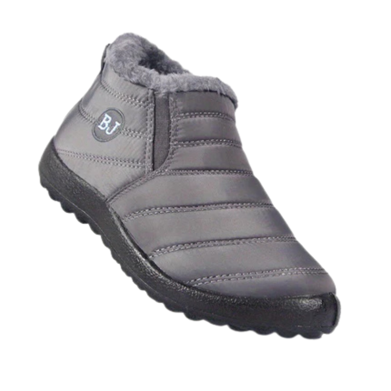 Winterschuhe Damen| Flach Knöchelhoch Mit Rundkappe
