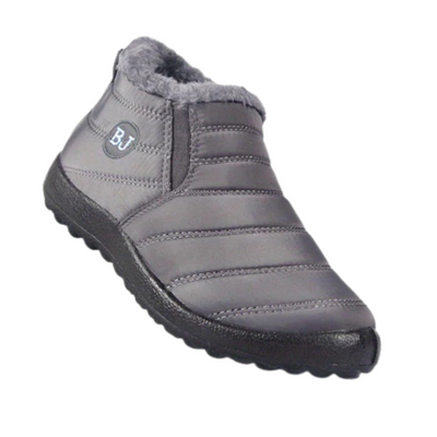 Winterschuhe Damen| Flach Knöchelhoch Mit Rundkappe