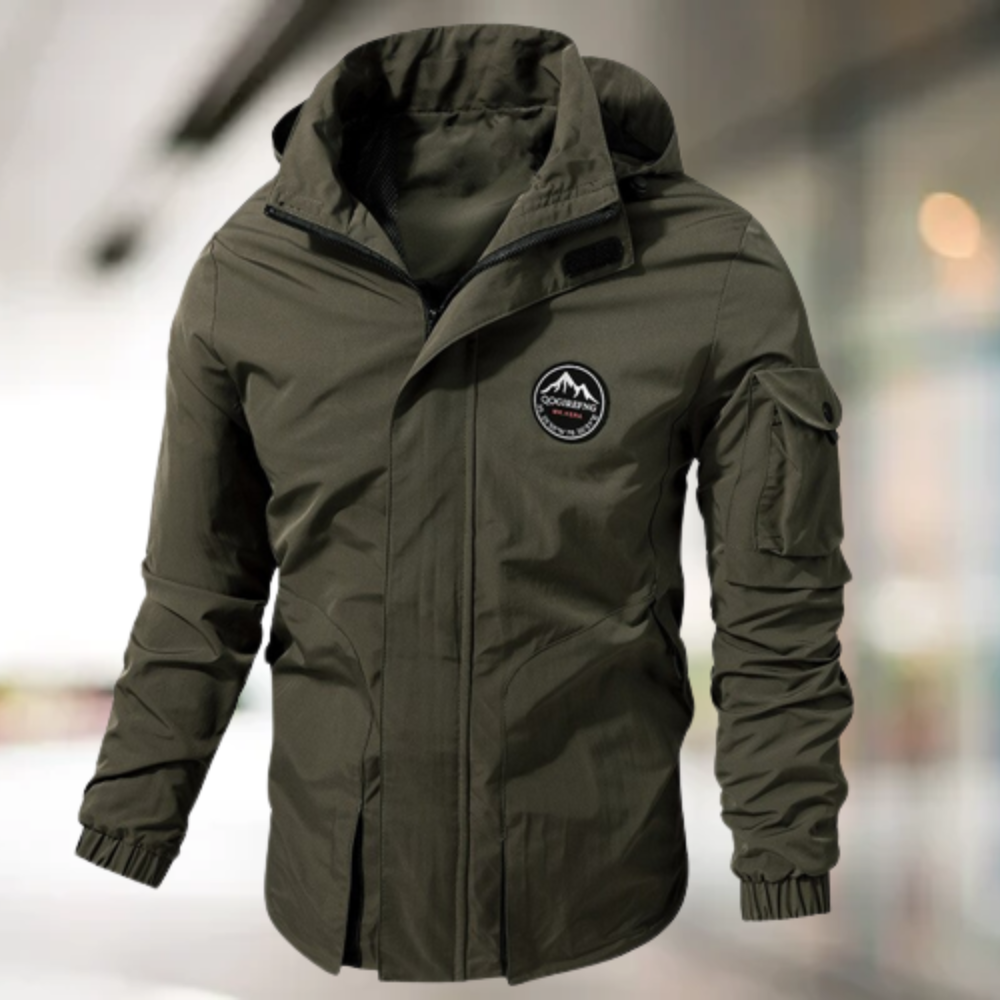 Wasserfeste Outdoor-Jacke mit Kapuze – Winddichte Jacke für Abenteuer und Trekking, funktionales Design für jedes Wetter