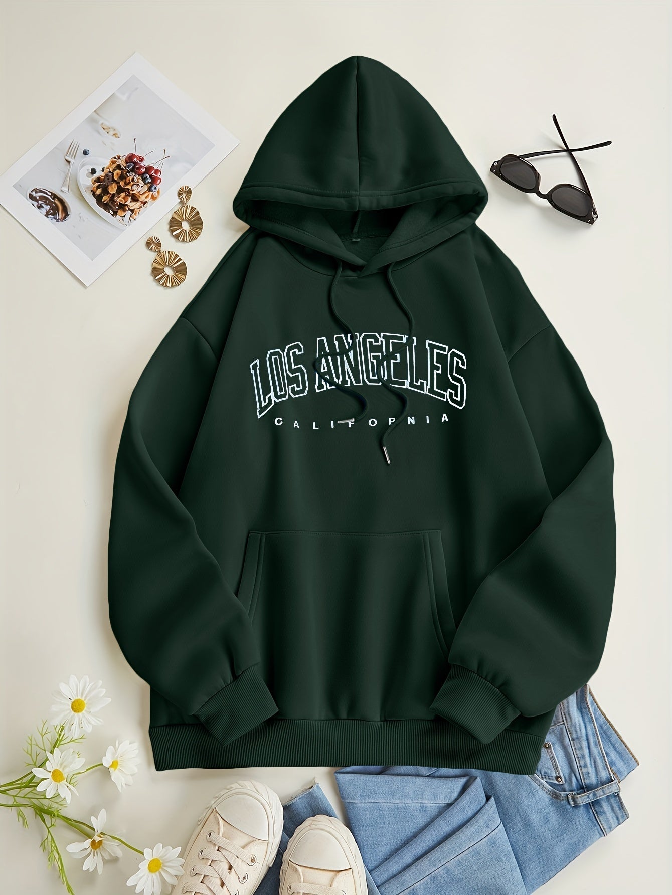 UrbanVibe™ – Trendiger Damen Hoodie mit Los Angeles Print