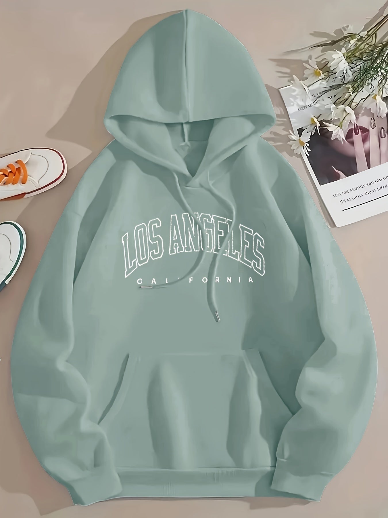 UrbanVibe™ – Trendiger Damen Hoodie mit Los Angeles Print