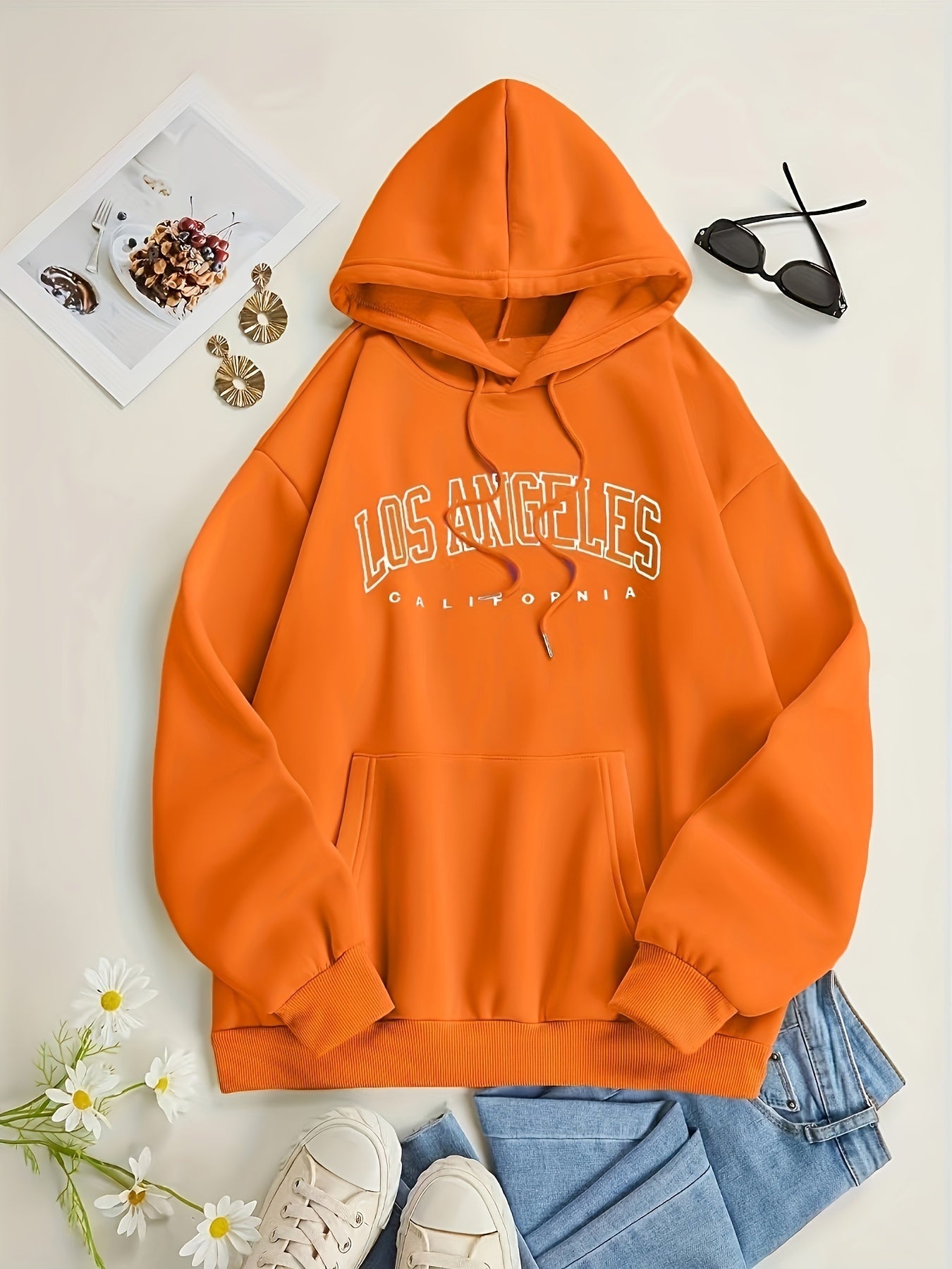 UrbanVibe™ – Trendiger Damen Hoodie mit Los Angeles Print