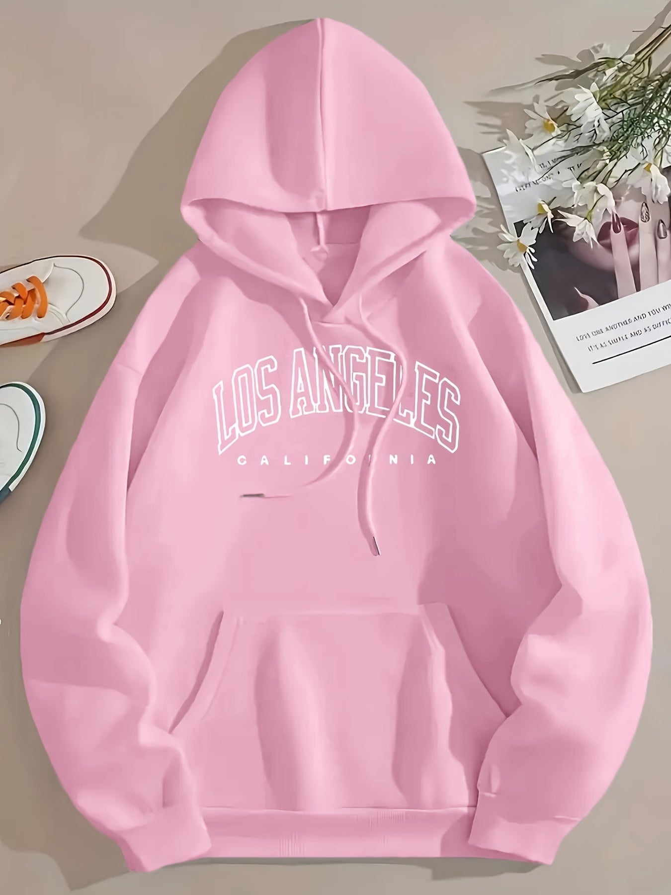 UrbanVibe™ – Trendiger Damen Hoodie mit Los Angeles Print
