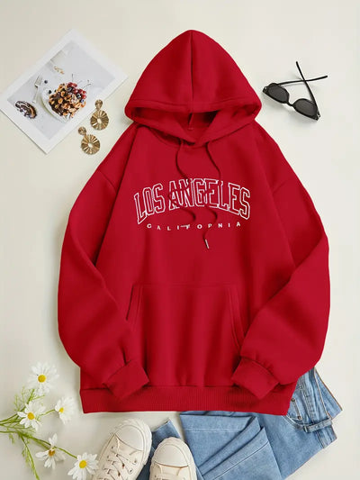 UrbanVibe™ – Trendiger Damen Hoodie mit Los Angeles Print