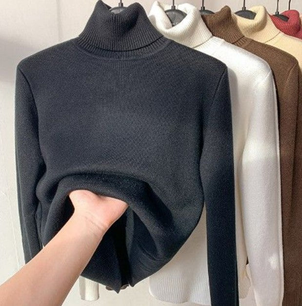 Damen Rollkragen-Pullover aus reiner Alpakawolle - Extra Warm & Weich
