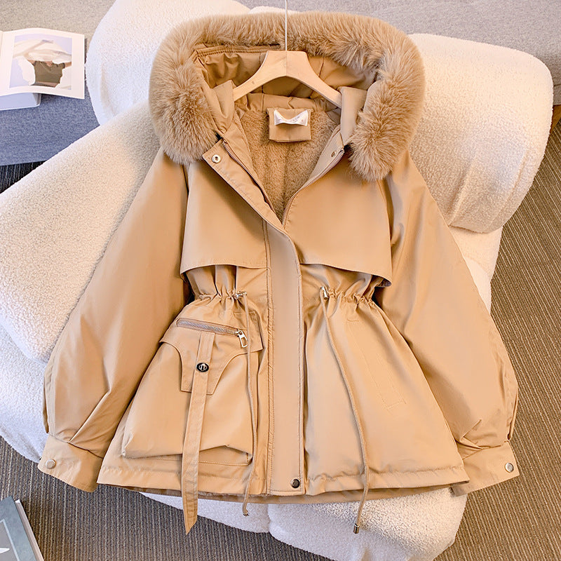 Damen Wintermantel Elegant Warm Wasserdicht