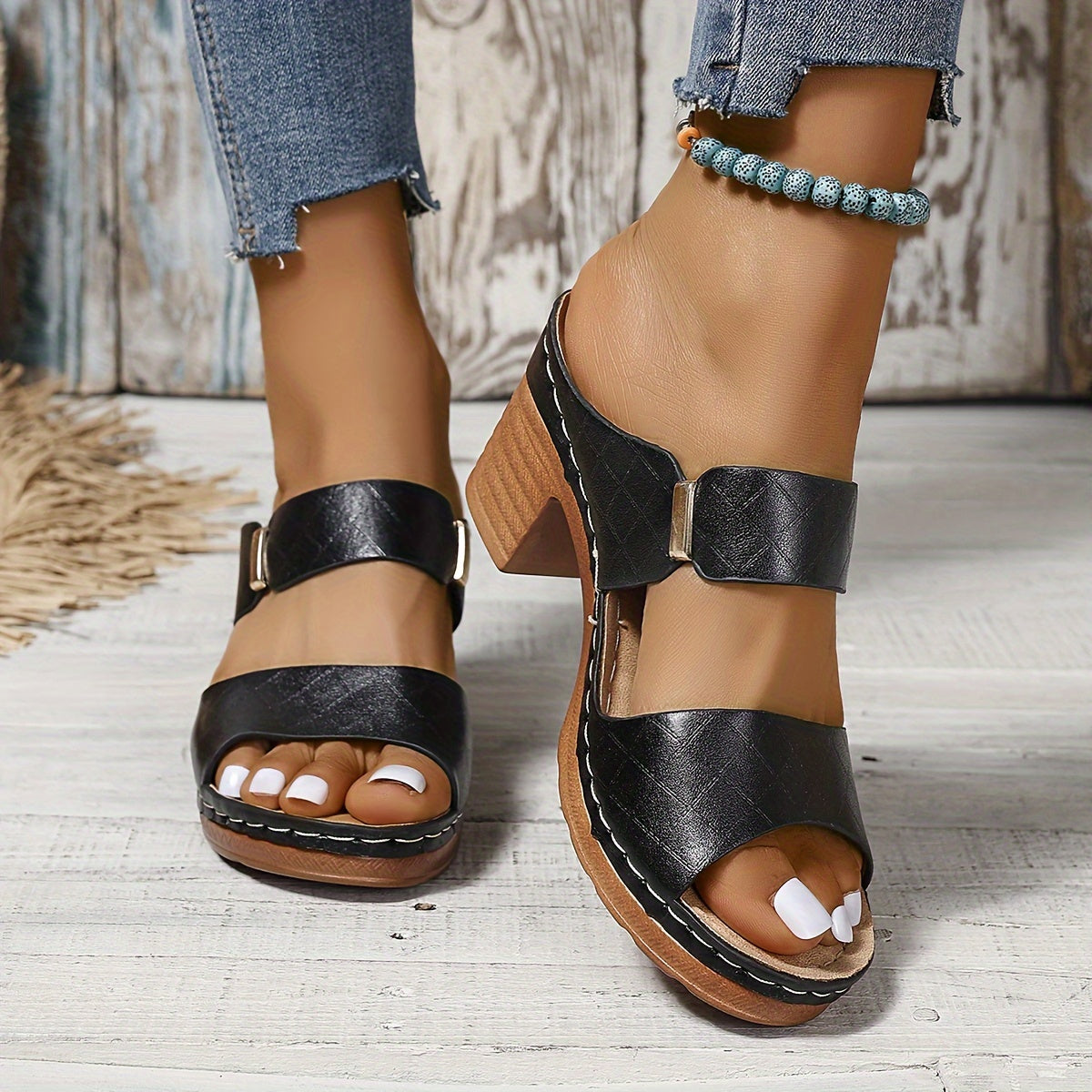 Velonza™ – Damen Plateau Sandalen mit Stabiler Ferse & Optimalem Komfort