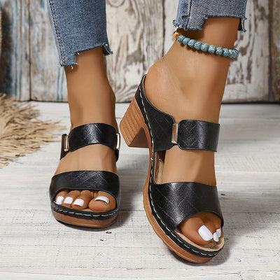 Velonza™ – Damen Plateau Sandalen mit Stabiler Ferse & Optimalem Komfort