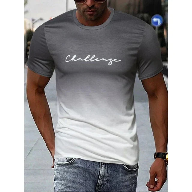 Benjamin - Herren Vintage T-Shirt Farbverlauf Stil
