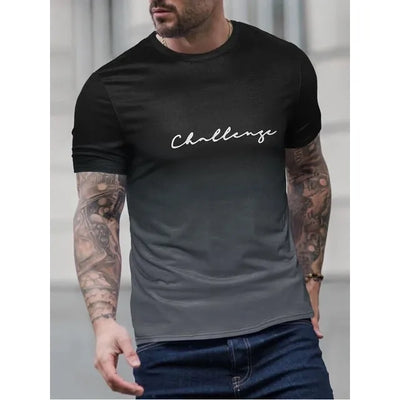 Benjamin - Herren Vintage T-Shirt Farbverlauf Stil