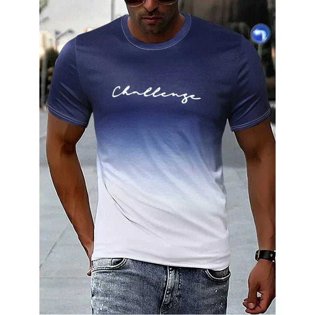 Benjamin - Herren Vintage T-Shirt Farbverlauf Stil