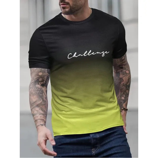 Benjamin - Herren Vintage T-Shirt Farbverlauf Stil