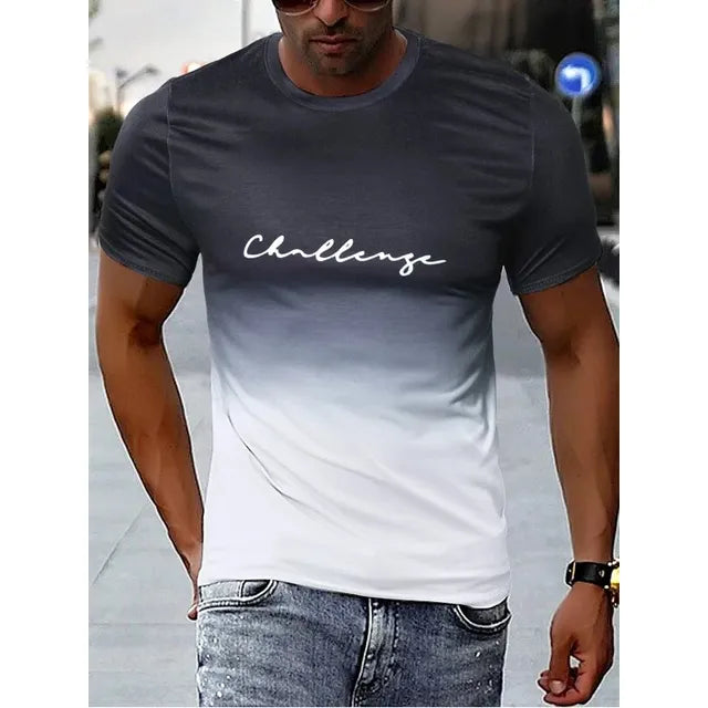 Benjamin - Herren Vintage T-Shirt Farbverlauf Stil