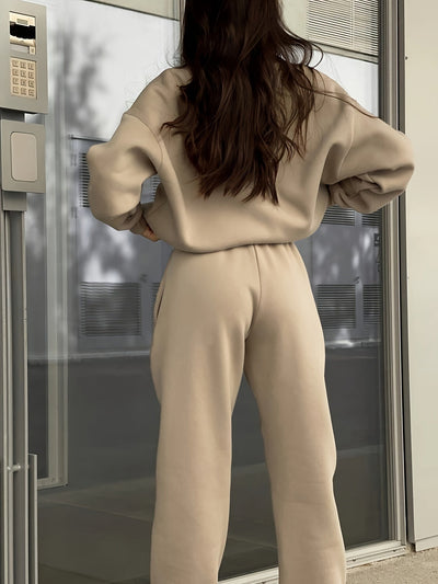 VitaLuxe™ – Eleganter Damen Trainingsanzug mit Stehkragen