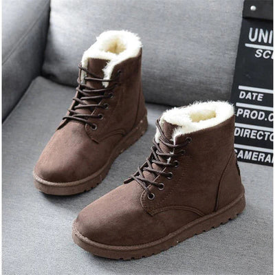 Warme Winter Knöchel Stiefel Mit Fell Für Damen | Perfekt für Outdoor-Aktivitäten