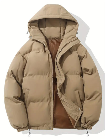 Unisex Winterjacke | Gepolsterte Steppjacke Mit Kapuze