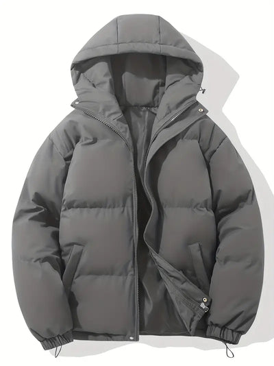Unisex Winterjacke | Gepolsterte Steppjacke Mit Kapuze