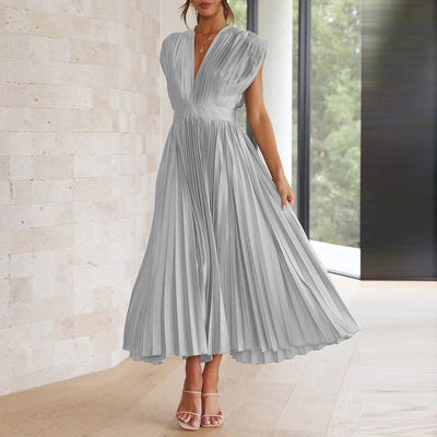 Vivara™ – Damen Kleid mit V-Ausschnitt