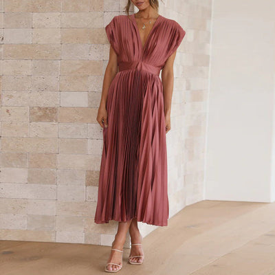 Vivara™ – Damen Kleid mit V-Ausschnitt