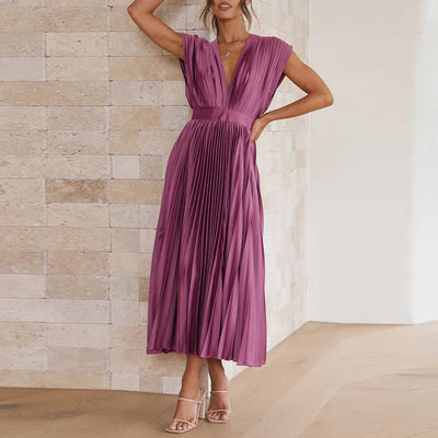 Vivara™ – Damen Kleid mit V-Ausschnitt