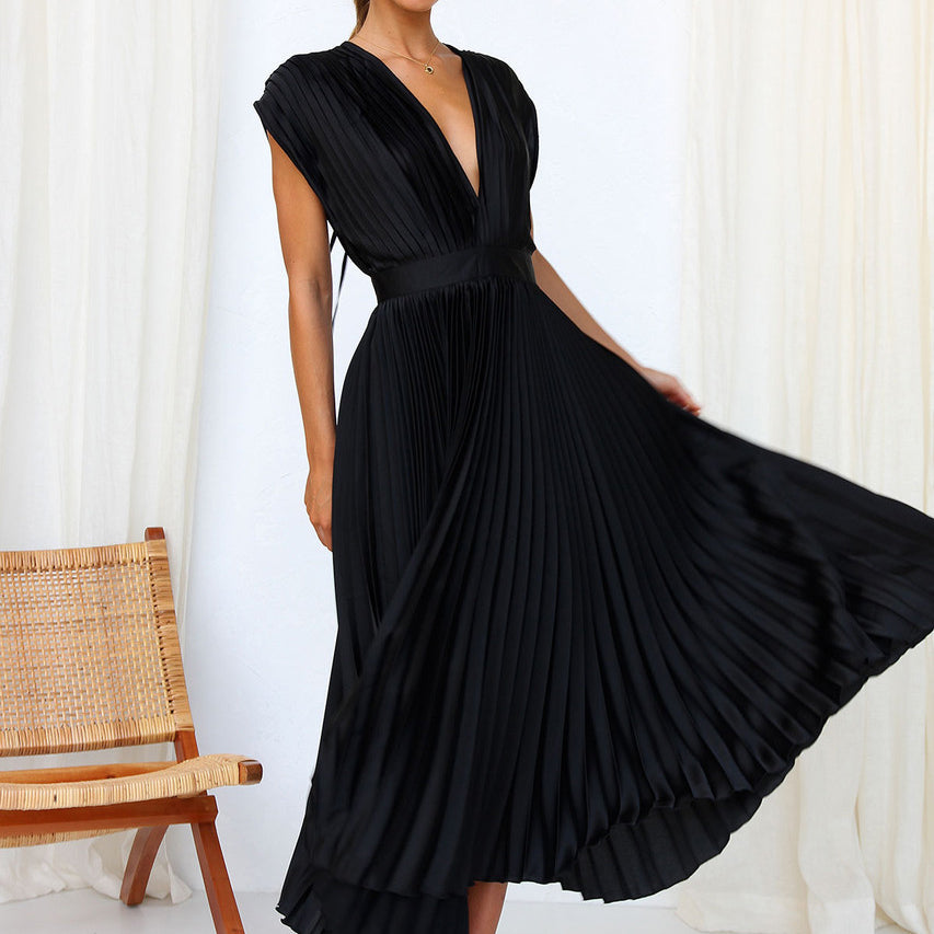 Vivara™ – Damen Kleid mit V-Ausschnitt