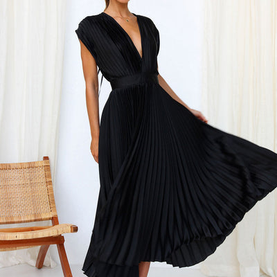 Vivara™ – Damen Kleid mit V-Ausschnitt