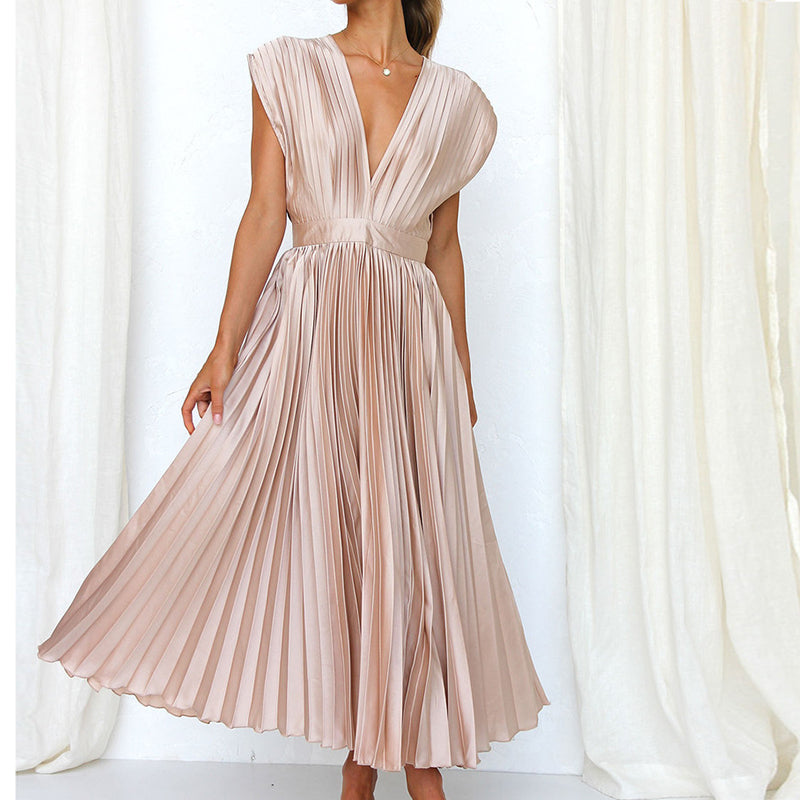 Vivara™ – Damen Kleid mit V-Ausschnitt
