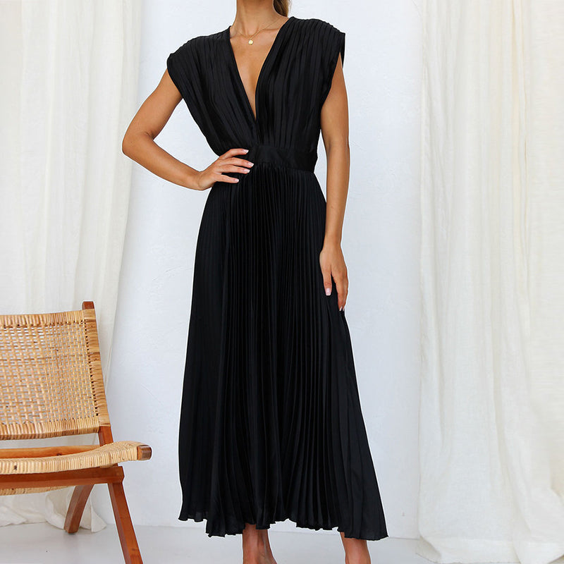 Vivara™ – Damen Kleid mit V-Ausschnitt