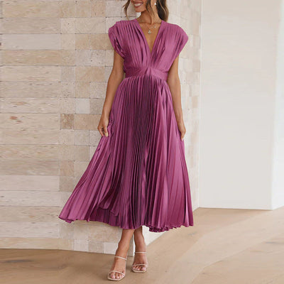 Vivara™ – Damen Kleid mit V-Ausschnitt