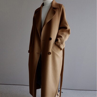 Trenchcoat Damen Lang Elegant | Wintermantel Klassisch