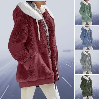 Damen Oversized Teddyjacke | Kuschelig & Warm | Wintermantel