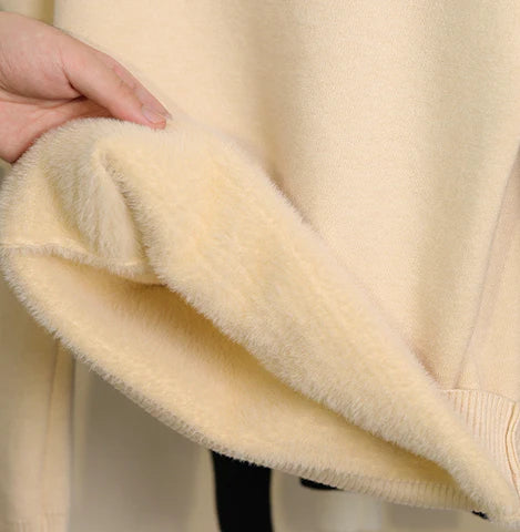 Damen Rollkragen-Pullover aus reiner Alpakawolle - Extra Warm & Weich