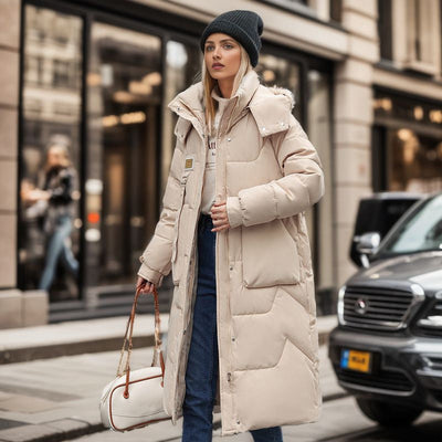 Damen Wintermantel mit abnehmbarer Kapuze - Warm & Wasserdicht