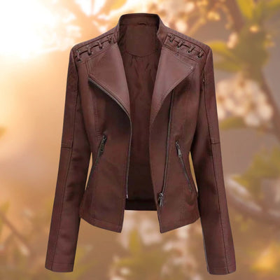 Elegante & Zeitlose Damenlederjacke - Must-Have für Modebewusste