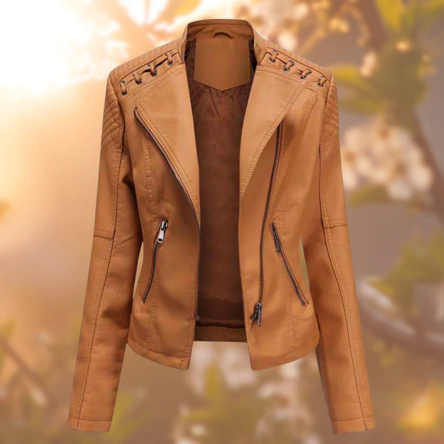 Elegante & Zeitlose Damenlederjacke - Must-Have für Modebewusste