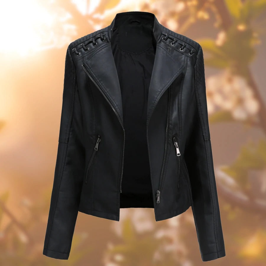 Elegante & Zeitlose Damenlederjacke - Must-Have für Modebewusste