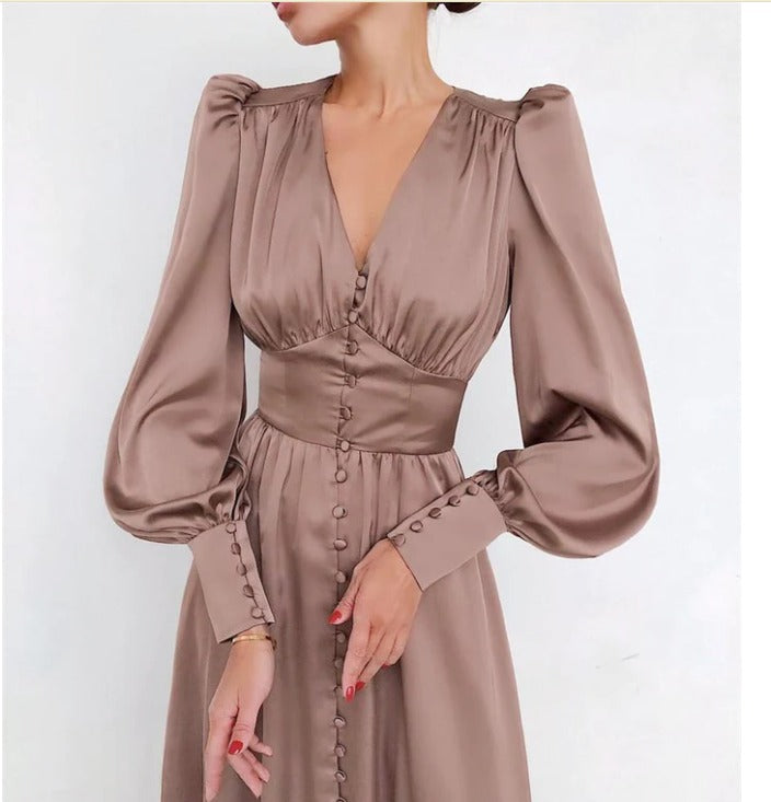Arya™ – Damen Kleid aus Satin für Festliche Anlässe