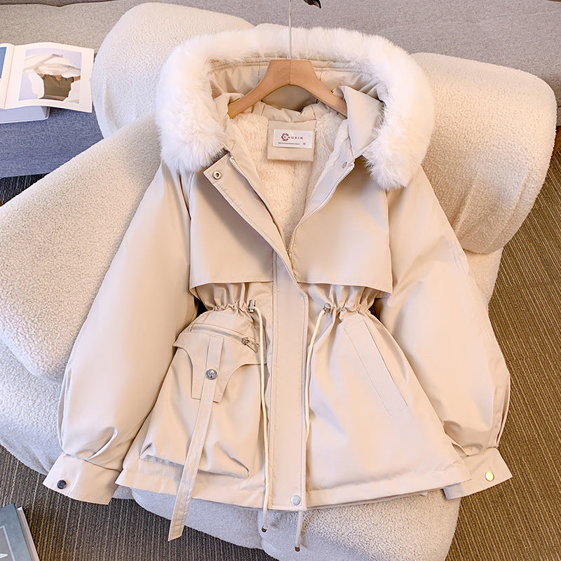 Damen Wintermantel Elegant Warm Wasserdicht