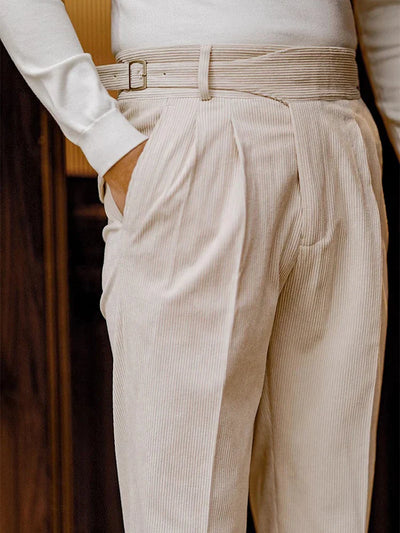 Herren Vintage Cord Hose im Retro-Schnitt