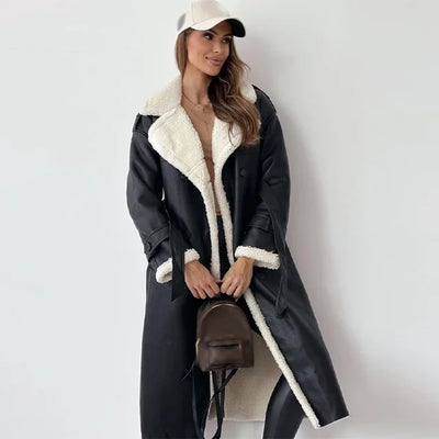 Damen Langer Daunenmantel mit Knopfleiste | Warm und Elegant