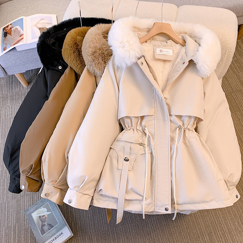 Damen Wintermantel Elegant Warm Wasserdicht