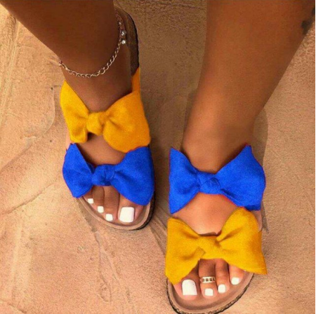 Arci - Elegante Damen Sandalen mit Doppel Schleife Sommer