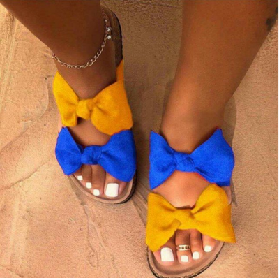 Arci - Elegante Damen Sandalen mit Doppel Schleife Sommer
