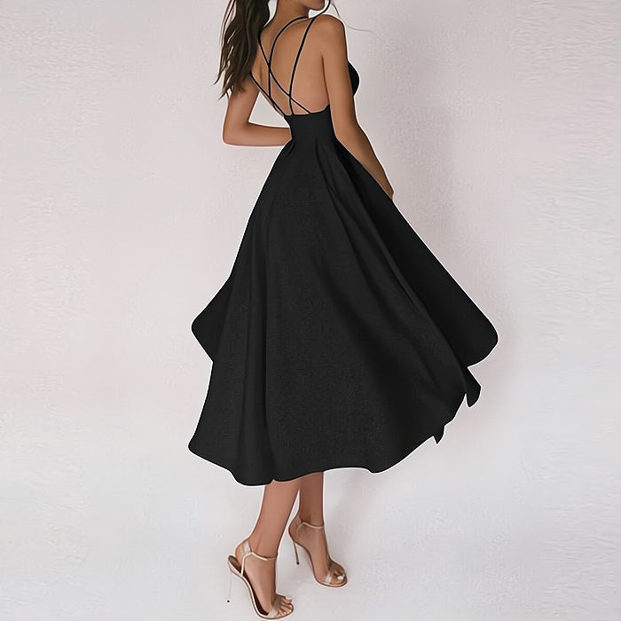 Charline™ – Damen Abendkleid Lang mit V-Ausschnitt Eleganz & Komfort