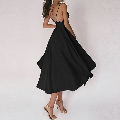 Charline™ – Damen Abendkleid Lang mit V-Ausschnitt Eleganz & Komfort