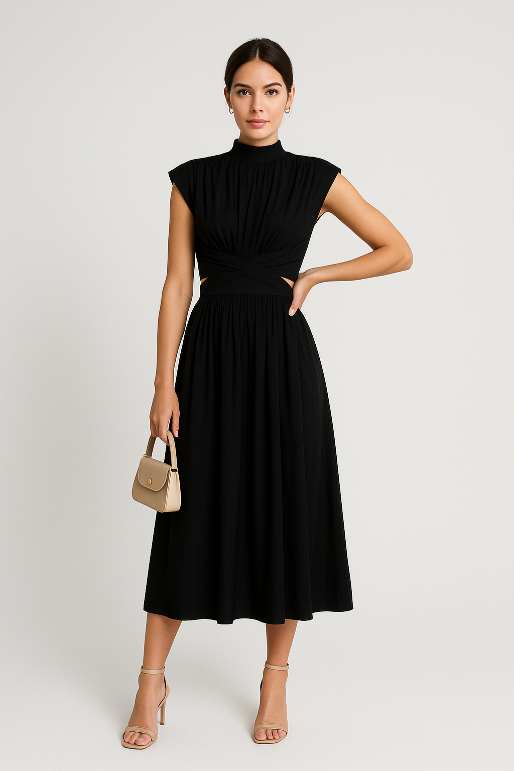 Yveline – Sommerkleid mit offen gearbeitetem Rücken und elegantem Schnitt