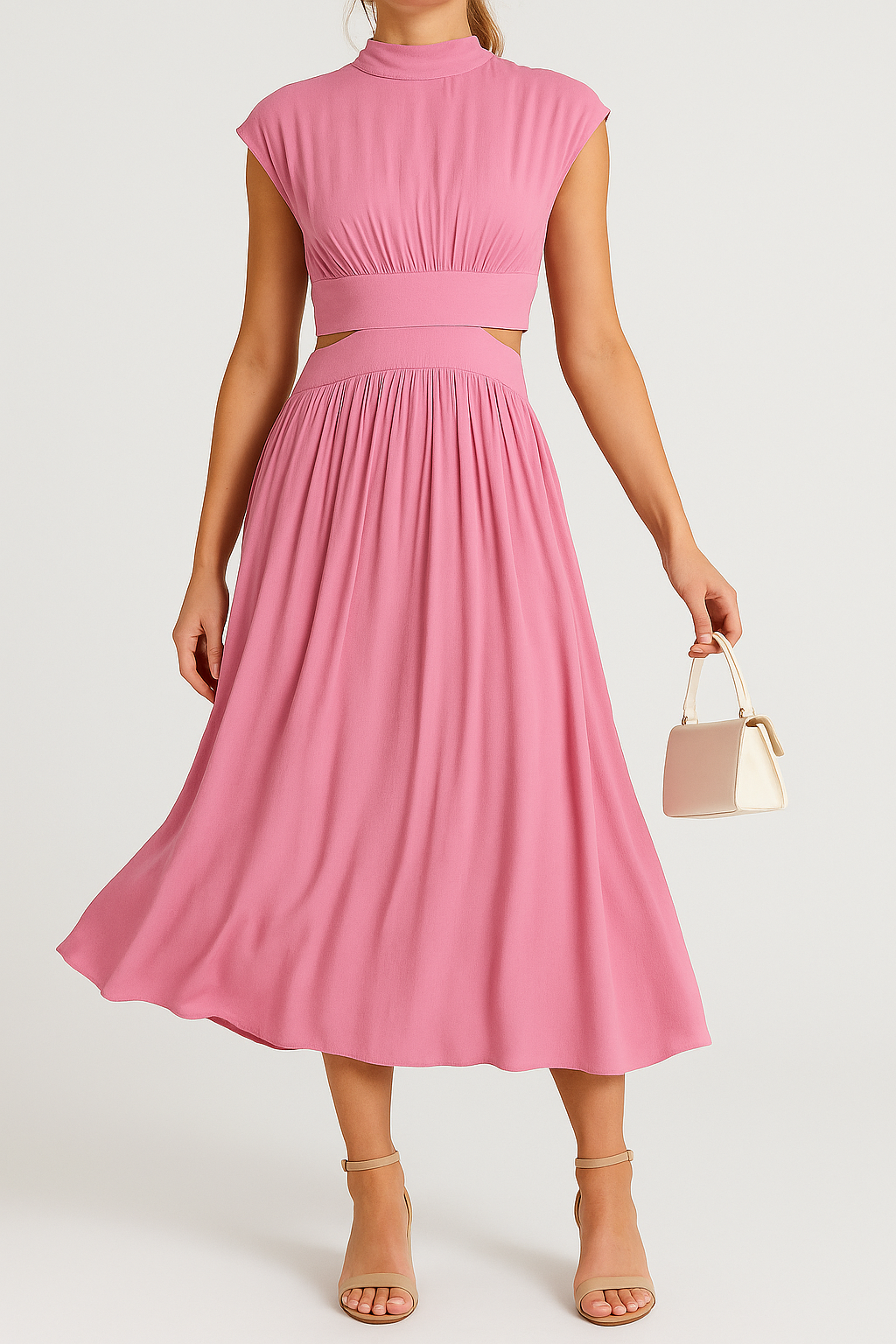 Yveline – Sommerkleid mit offen gearbeitetem Rücken und elegantem Schnitt